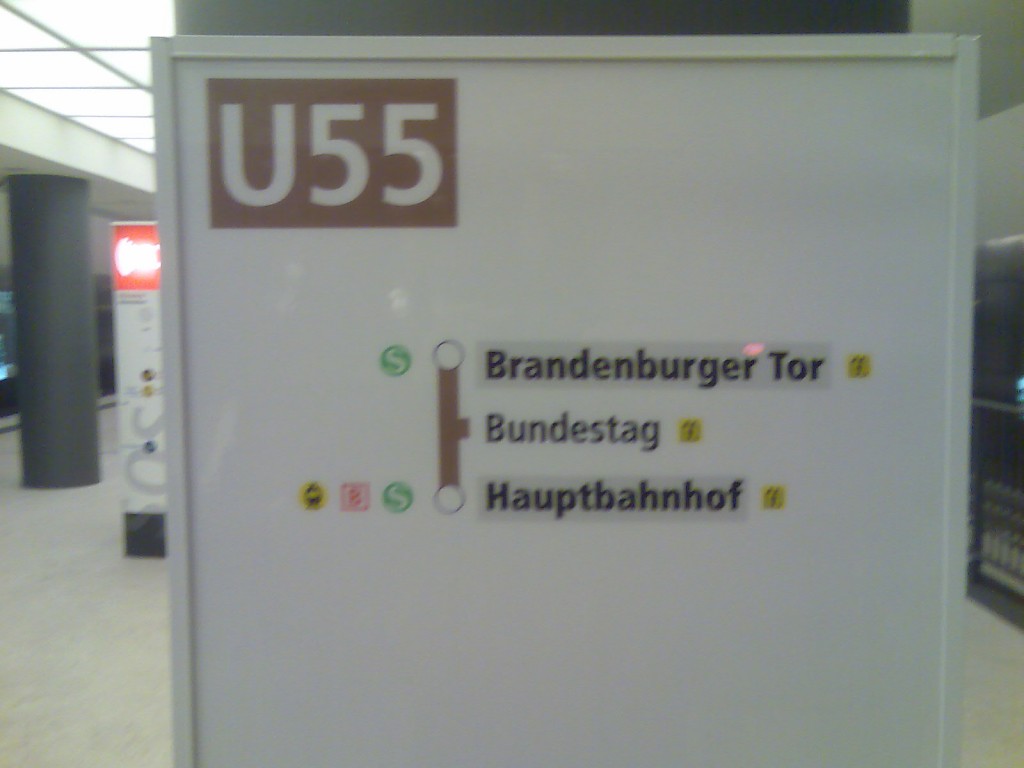 Kanzler-U-Bahn U55 Fahrstrecke